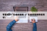 零基础学广东麻将视频（广东麻将视频教程初学）
