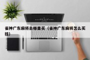 雀神广东麻将去哪里买（雀神广东麻将怎么买挂）