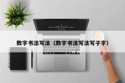 数字书法写法（数字书法写法写子字）